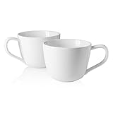 Sweese 620.201 Coffee Mugs - 17 Ounce Porcelain Jumbo Mugs for Coffee, Tea, Soup, Ice Cream, Cereal,...