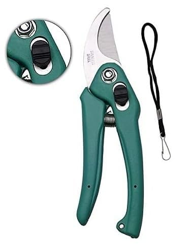 Aarav Gardening Pruner, Scissor & Gloves | Plant Cutter | Multipurpose Durable Hand Gloves | Garden Cutter | Flower Cutter | Kitchen & Gardening Gloves | Farming Gloves | Stem Scissors - Set of 3 2