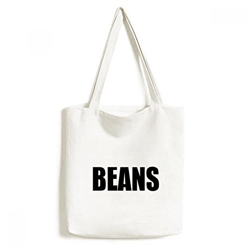 Sac shopping Haricots légumes lavable et réutilisable, grand cabas craft résistant