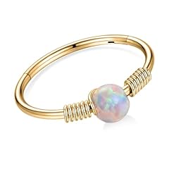 Style5:Gold with White Opal
