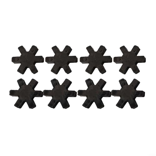 FABULETTA L095 Flexible Coupling Insert, Urethane Jaw Coupling Center for Lovejoy L-Jaw, Rubber Spider for Industrial Machinery, Interchangeable L Series, 8 Pack