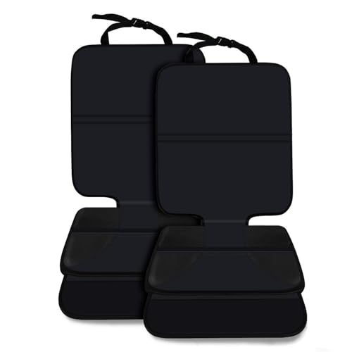 Car Seat Protector, 2 Pack Durable Auto Cover with Thick Pad for Baby Child Best Coverage Available Waterproof and Dirt Resistant for Dog Mat