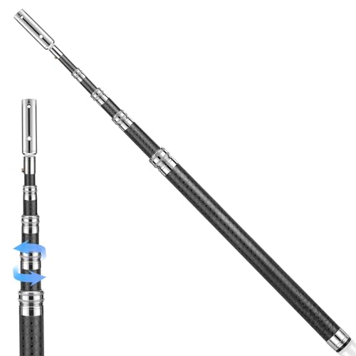Pool Pole Carbon Fiber 16 FT Heavy Duty Telescopic Pool Pole Adjustable Swimming Pool Pole Lightweight Extendable Pool Cleaning Pole for Skimmer Net Pool Brush Vacuum Universal 1-1/4 Accessories
