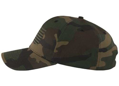 Image of American Flag Baseball Hat - XL, XXL, 3XL Plus /Regular Size Men's Cotton Structured Patriotic Ball Cap