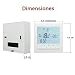 AVStar - Termostato inteligente programable para calefacción de calderas de gas -...