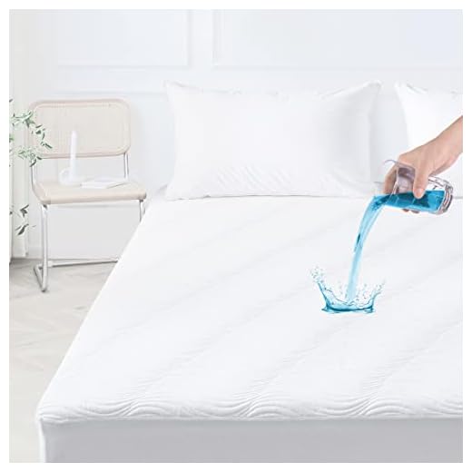 Queen Size Waterproof Mattress Protector Pad, 3M Scotchgard Stain Release & Safe Fitted Mattress Protector, 3D Air Fiber Deep Pocket Waterproof Mattress Cover Stretch to 18",10 Year Quality Aussurance