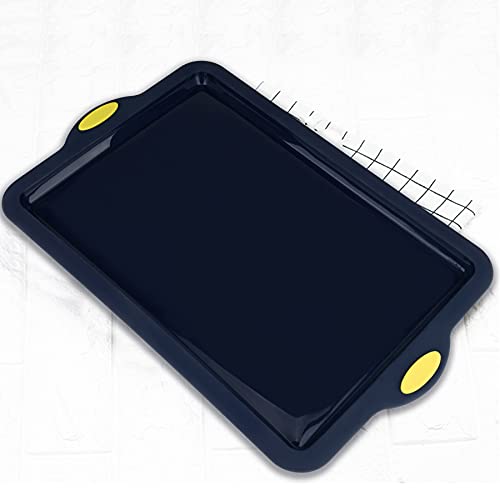 2 Pieces Nonstick Steel Reinforced Frame Silicone Baking Sheets Trays Pans Sets For Oven, Bpa Free Heat Resistant Bakeware Supplies For Muffin Loaf Bread Pizza Cheesecake Cupcake Pie Cookie Utensil #TOP2