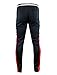SCREENSHOT Men's Premium Workout Lifestyle Color Block Fashion Track Pants P11055-Black/Red-Medium