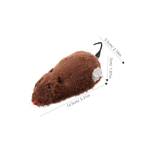 Souris pour chat interactives en peluche avec mécanisme de jeu aléatoire - 3