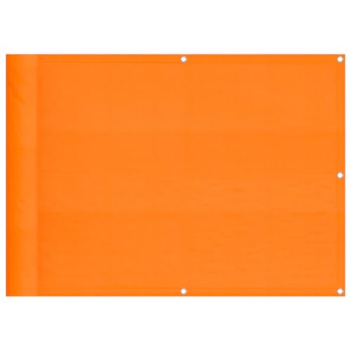 vidaXL Balkon-Sichtschutz Orange 75x700 cm 100% Polyester-Oxford, Balkonsichtschutz, Balkonbespannung, Balkon Windschutz, Sichtschutz