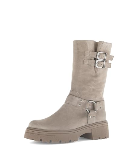 Gabor Damen Chelsea Boots, Frauen Stiefeletten,Bootee,Booties,halbstiefel,Kurzstiefel,uebergangsschuhe,Kiesel (Altsilber),37.5 EU / 4.5 UK