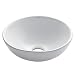 Kraus KCV-141 White Round Ceramic Bathroom Sink