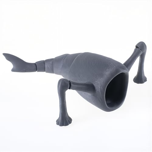 Large Sea Monster 3D Printed Flexible Articulated Fidget Toy – Sea Eater Deep Sea Creature Collectible, Stress Relief Desk Toy & Unique Gift for Ocean Lovers (Those who Consume the sea-20cm)