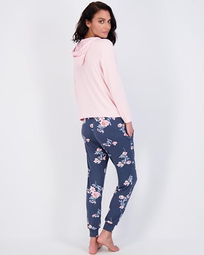 4 peças: moletom feminino de manga comprida com capuz e conjunto de calça jogger - moletom casual ma