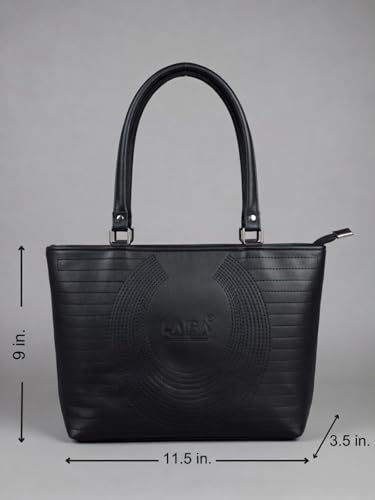 Image of GRECIILOOKS Tote Bag for Women | Tote Bag for Women Office Use | PU Leather Structured Shoulder Bags | Large Capacity Office Woman Handbag | Zipper Closure | Stylish Daily Essential Tote