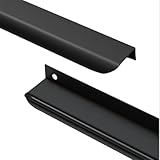 Matériaux de haute qualité : les poignées de placard en aluminium sont faites d'un alliage d'aluminium et le design incurvé n'a pas de bords tranchants, pas de risque de blessure et pas d'empreintes digitales. Ne se décolore pas facilement, peut offrir une durabilité et une résistance à long terme pour différents usages.