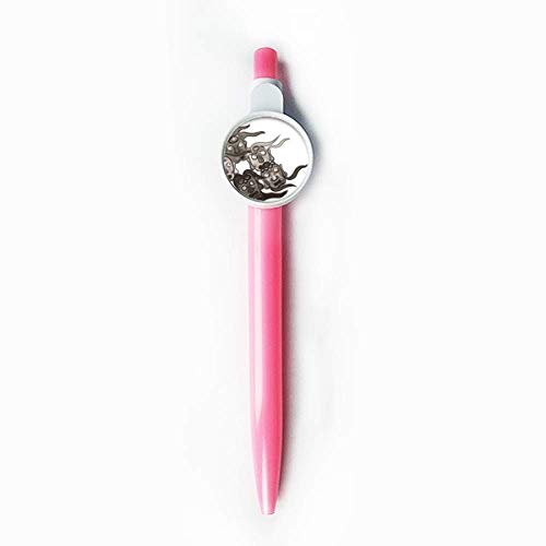 Stylo à bille rétractable à encre chinoise bleu motif Five Goblins DIYthinker