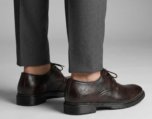 Image of Formal Shoe for Men | Lace-Up Patent Leather Shine Textured Print Pointed Toe Business & Casual Wear | Stylish Design with Comfortable Fit Craftsmanship for Office, Wedding, Party & Daily Use All-Day Support for Boys