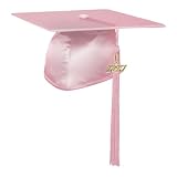 Endea Graduation Shiny Cap & Tassel (Pink, 2027)