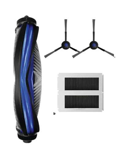 Image of Replenishment Kit, Compatible with Ecovacs Deebot N30 Pro Omni Robotic Vacuum Cleaner, Includes One Main Roller Brush, Two Spinning Side Brushes, Two Filters, 1 Cleaning Tool
