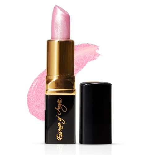 Essence of Argan Moisturizing Lipstick - Enriched with 100% Pure Organic Argan Oil, Shea Butter - Voluptuous Sexy Lips - Sunscreen, Hydration & Nourishing - Long Lasting Lip Balm - Pink Luster
