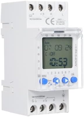 Jiawu 2 Channel Timer Programmable Timing Switch 230V 16A Weekly Digital Time Switch Din Rail Mount for Home Industrial Use - 1