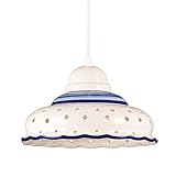 ✔ Durchmesser nur ca. 22cm, extralanges (1m) PVC Pendel mit Fassung 1xE27, empfohlen für Retrofit LED-Leuchtmittel