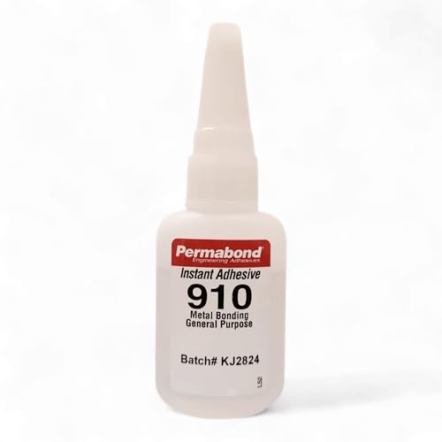 Maven Adhesive Kits (Permabond 910) Professional Cyanoacrylate Adhesive, Low Viscosity Metal Bonding Glue, Fast-Set Industrial Strength (Glue Only, 1oz)