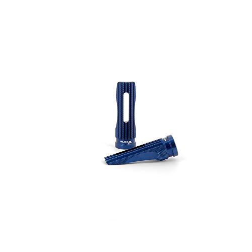 Reposes-pied v parts racing pro 2 bleu pour moto