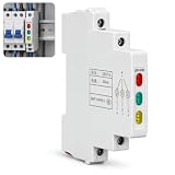 Ouitble DIN-Schienen-Anzeigeleuchte JD9-H3D Schienen-Anzeigeleuchte AC DC Rot/Grün/Gelb Leuchtet PC 20 MA Zur Anzeige von Signalen der Telekommunikationselektrik