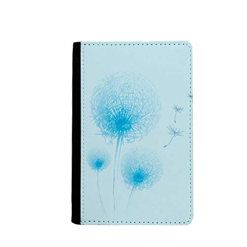Étui portefeuille pour passeport pissenlit bleu, une idée cadeau utile pour les voyageurs