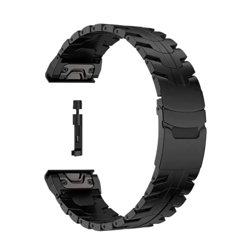 Bracelet Quick Fit 26 mm Garmin Fenix 8 51mm 7X 6X Pro accessoire montre connectée titane