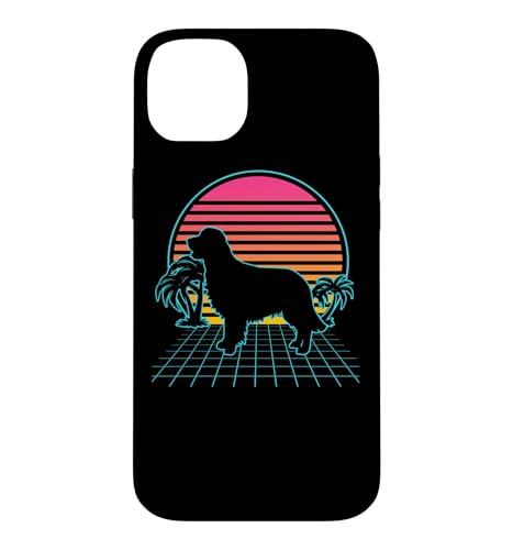 Golden Retriever Dog ���g�� 80�N�� Vaporwave ���I�q�� �X�}�z�P�[�X iPhone 14 Plus �p