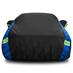 Car Cover Waterproof All Weather for Automobiles, Outdoor Heavy Duty Full Exterior Covers for Sedan(194″-208″)