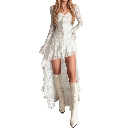 Duohropke Abito in pizzo da donna - Design...