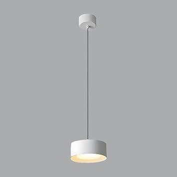 Mini Bedside Pendant Light, Ultra-Thin Metal Hanging Lamp with Acrylic Shade, Interior Ceiling Downlight, Modern LED Suspension Lamps - 6W - 3000K, Height Adjustable Drop Lights