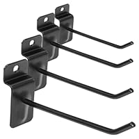 iplusmile Haken für Lochwand zur Wandmontage – 50 Stück Haken für Gitterpaneel – 10 cm robuste Haken für Wandlatten für Geschäfte, Garagen, Werkstätten