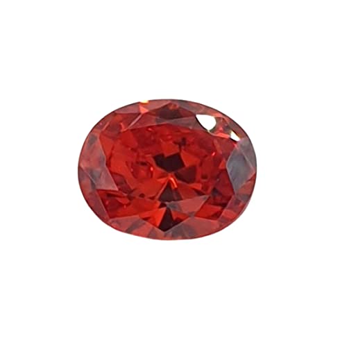 Zircone rouge ovale de brillance pure pour restaurer un bijou ancien
