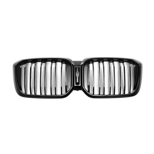 Maille pare-chocs style double ligne pour BMW X3 G01 2022 calandre haut de gamme noir brillant