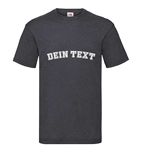 T-shirt pour homme avec texte gris foncé XXXL ampleur et confort sans complexe