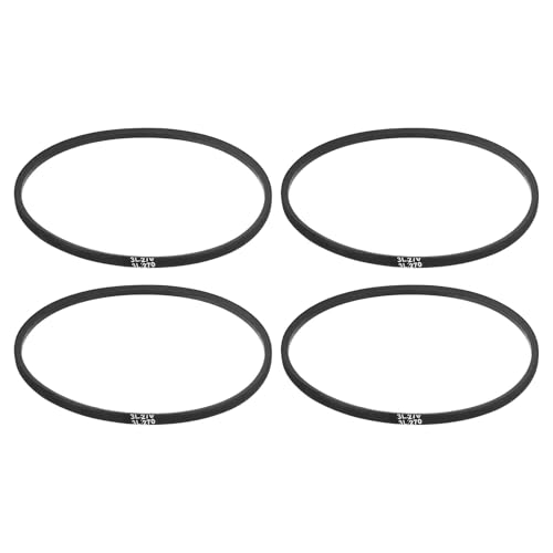 uxcell 4Pcs 3L270 Classic Wrapped Rubber V-Belt, 27"(686mm) Outside Circumference, 3L Profile V Belt 3/8" Width 7/32" Height
