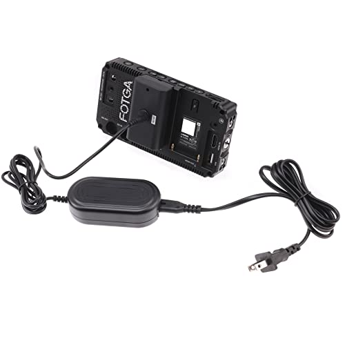 Fotga Ac Power Adapter + Np-F Dummy Battery Dc Coupler For Np-F970 Np-F960 Np-F770/F750/F550 To Power Video Led Light Camera Monitor Yn300 Ii Yn-600 W260 5080Led 5010Led 5012Led 5010A #TOP3