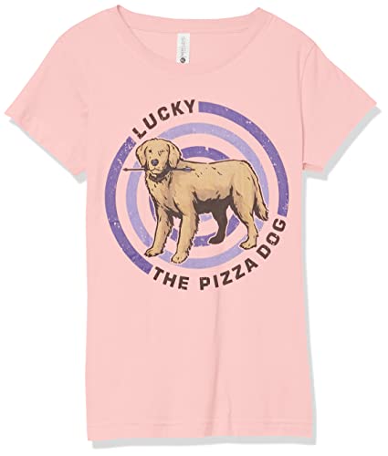 T-shirt Marvel fille rose Pizza Dog Bullseye taille L ado