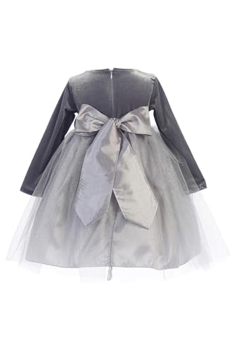 Pink Princess Christmas Dresses for Baby Girls Velvet Dress - Long Sleeve Childrens Holiday Dresses - Toddler Girl Outfits2