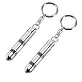 [YFFSFDC] 静電気除去キーホルダー 2段階除去システム 車用 静電気除去キーホルダー 静電気防止 除電 キーチェーン 静電気防止グッズ2個セット (ブラック)