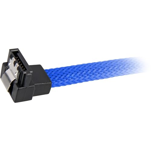 Sharkoon Cable SATA III 90° Sleeve 0.60 m Azul miniatura 2
