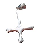 Himalayan Treasures 925 Sterling Silver Inverted Upside Down Petrine Cross Pendant Necklace Jewelry Art A44