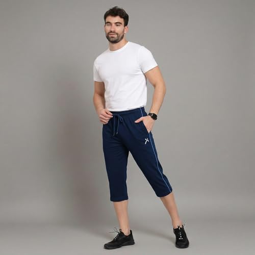 Image of Amul Comfy Men's Cotton Rich Solid Capri