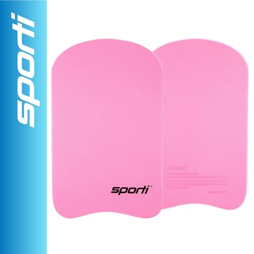 Sporti Adult Kickboard for Swim Training - Swimming Kick Board for Men Women, Water Board for Men & Women, Swimming Training Aid - New Version - Pink