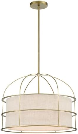 Minka Lavery 2155-695 Gateway Park Pendant, 5-Light, 300 Total Watts, 20-in H x 15-in W, Soft Brass